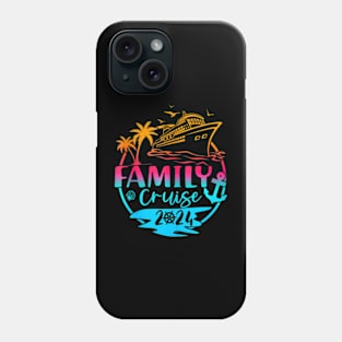 Family Vacation 2024 Making Memories Together Family Cruise Phone Case