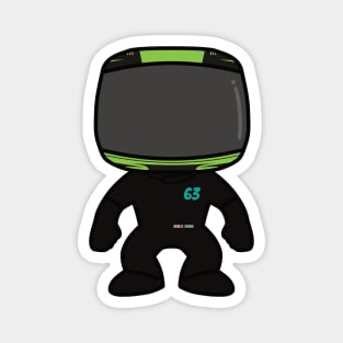 George Russell Custom Mini Figure – F1 2023 Season Green Helmet Magnet