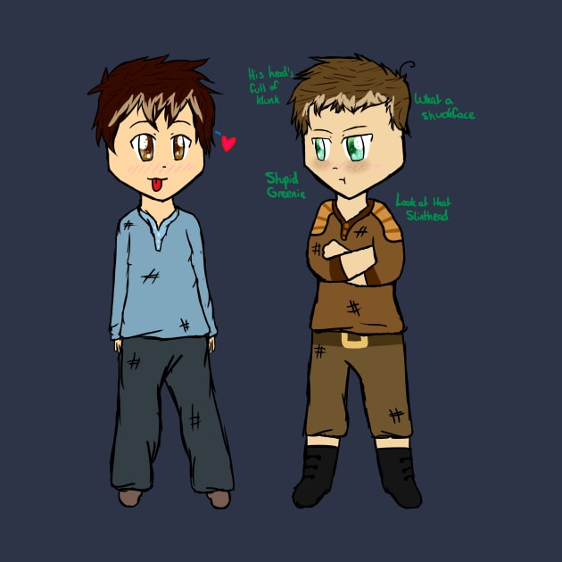 Gally C'Mon - Gally and Thomas - The Maze Runner by oh_shoot_arts