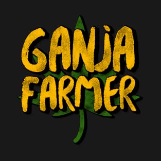 Ganja Farmer Marijuana Leaf Reggae T-Shirt