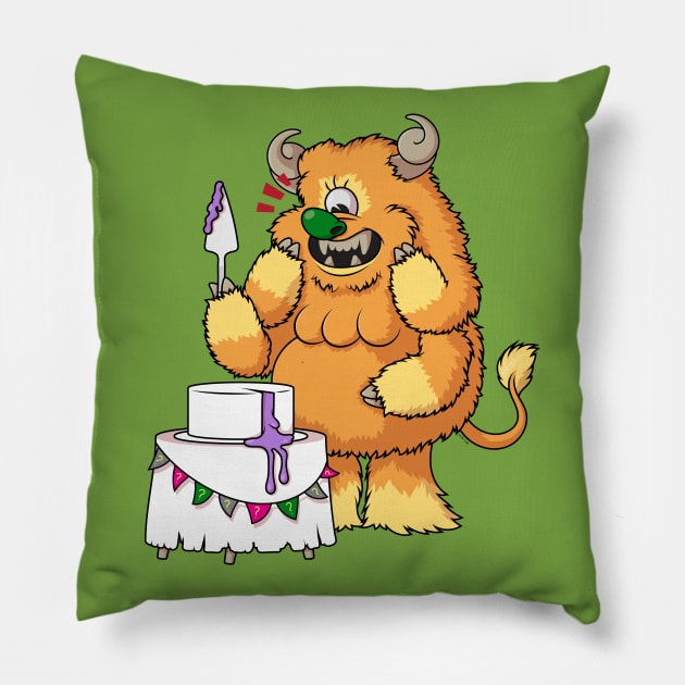 It's A...Monster! Pillow by JenniferSmith