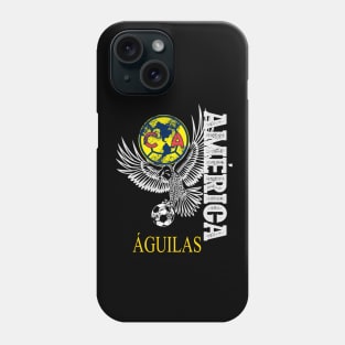 Aguilas del america escudo logo diseño estilo desgastado Phone Case