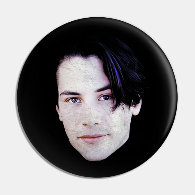 Keanu Reeves -- Retro 90s Aesthetic Pin by DankFutura