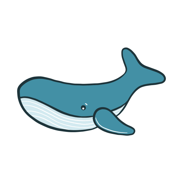 Cute whale illustration by bigmomentsdesign