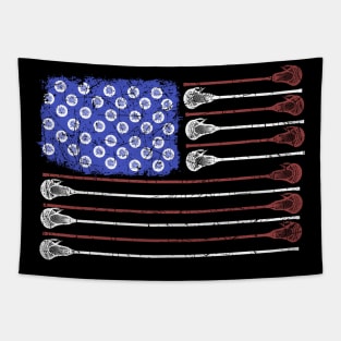 Larcrosse USA Flag Vintage Tapestry