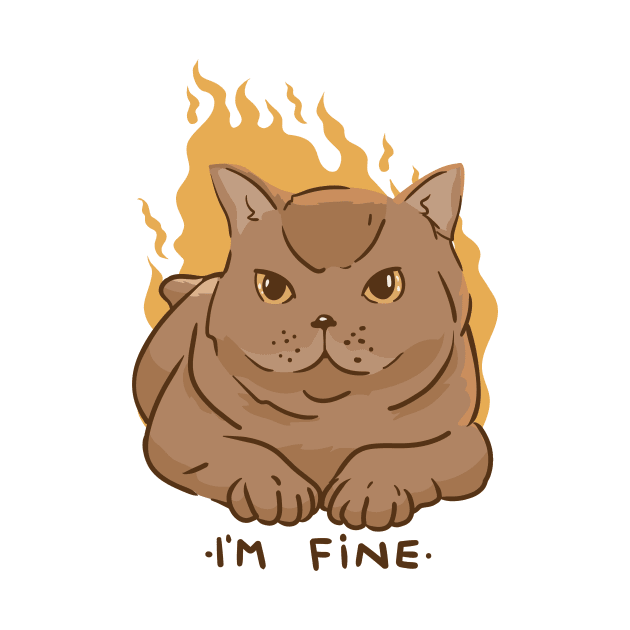 Im Fine Cat  P R t shirt by LindenDesigns