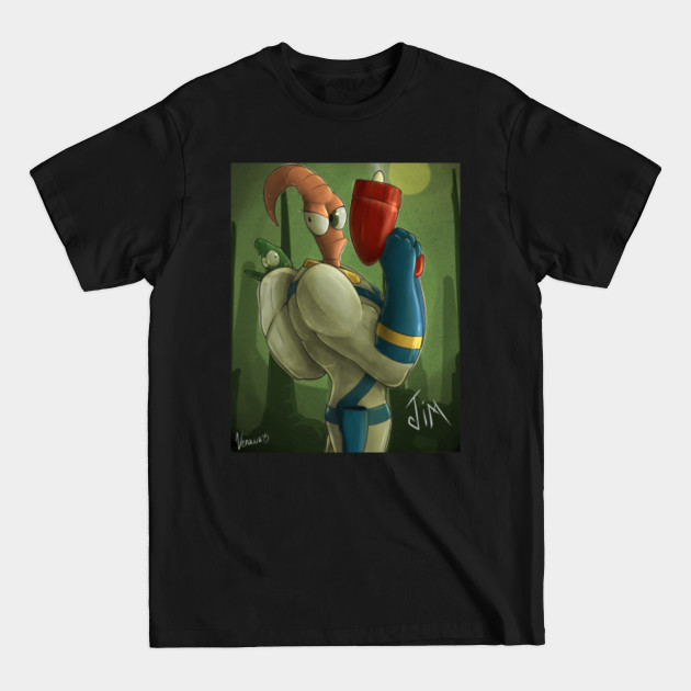 Disover earthworm jim and snot - Earthworm Jim - T-Shirt