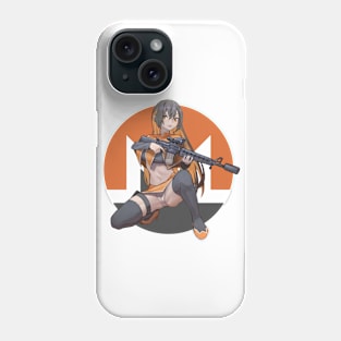 Monerochan with Assault Rifle Phone Case