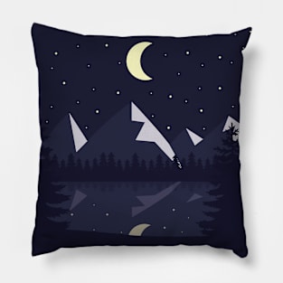 Nature at Night Pillow