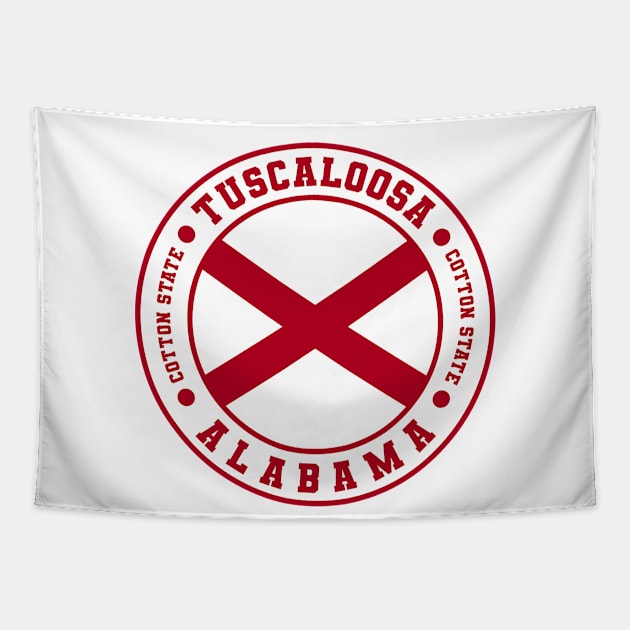 Tuscaloosa Alabama USA Tapestry by urban-wild-prints