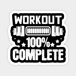 Workout Completed - For Gym & Fitness Magnet