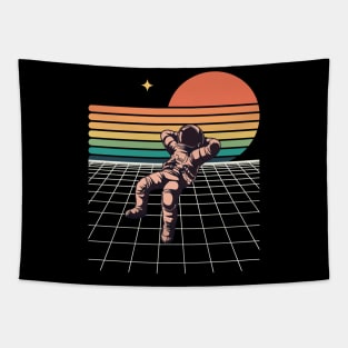 Astronaut Retro Tapestry