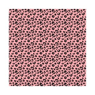 Leopard Rose Pink Blush Animal Print Pattern T-Shirt