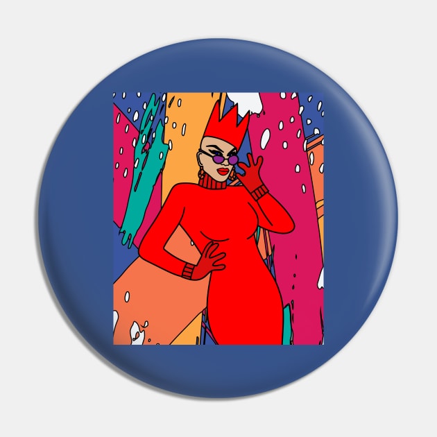 Proud Drag Queen Inspired Pin by flofin