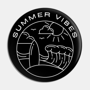 Summer Vibes. Fun Summer, Beach, Sand, Surf Design. Pin