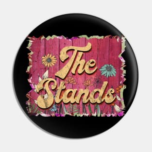 Classic Stands Personalized Flowers Proud Name Pin