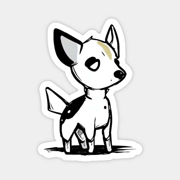 Pupper sketch style Magnet by stkUA