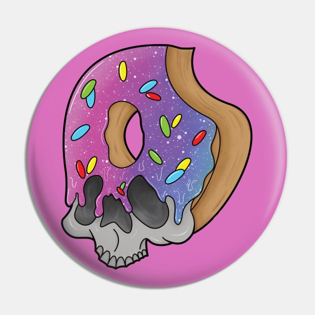 Donut Skull Morph With Sprinkles Pin by ShutterStudios