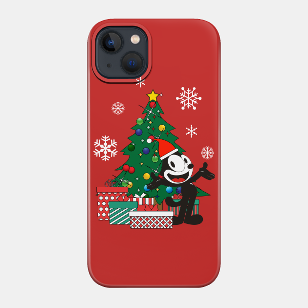 Felix The Cat Around The Christmas Tree - Felix The Cat - Phone Case