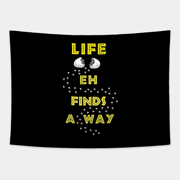 Life Finds a Way Tapestry by hereticwear