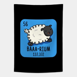 Baaarium Cute Sheep Chemistry Pun Tapestry