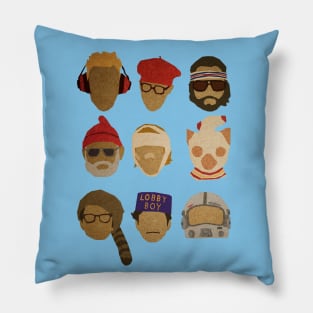 Wes Anderson Hats Pillow