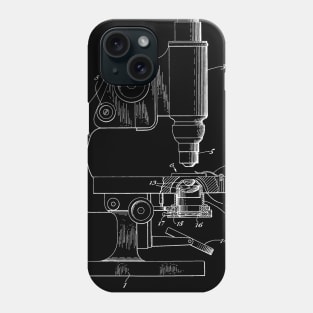 Microscope Vintage Patent Hand Drawing Phone Case