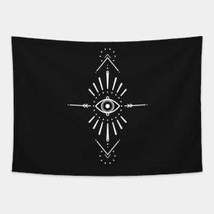 Evil Eye Monochrome Tapestry