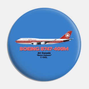 Boeing B747-400M - Air Canada "Retro Colours" Pin