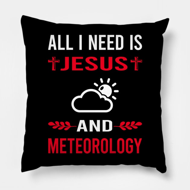 I Need Jesus And Meteorology Meteorologist Pillow by Good Day