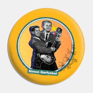 Simon & Garfunkel folk rock duo art 90s style retro vintage 80s Pin