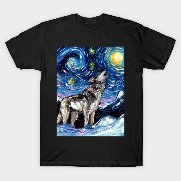 Lupine Night - Wolf - T-Shirt