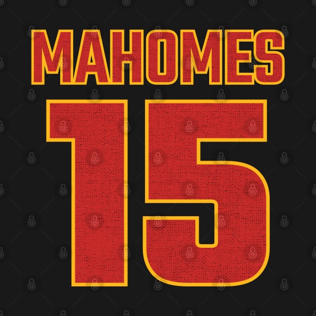 Patrick Mahomes 15 Jersey Number KC American Football SPORT-3 by itsMePopoi