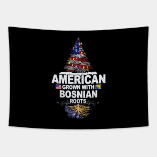 Christmas Tree  American Grown With Bosnian Roots - Gift for Bosnian Herzegovinian From Bosnia And Herzegovina Tapestry