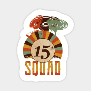 15th anniversary music squad, birthday gift vintage Magnet