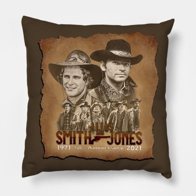 50th Anniversary Design 1 Pillow by WichitaRed