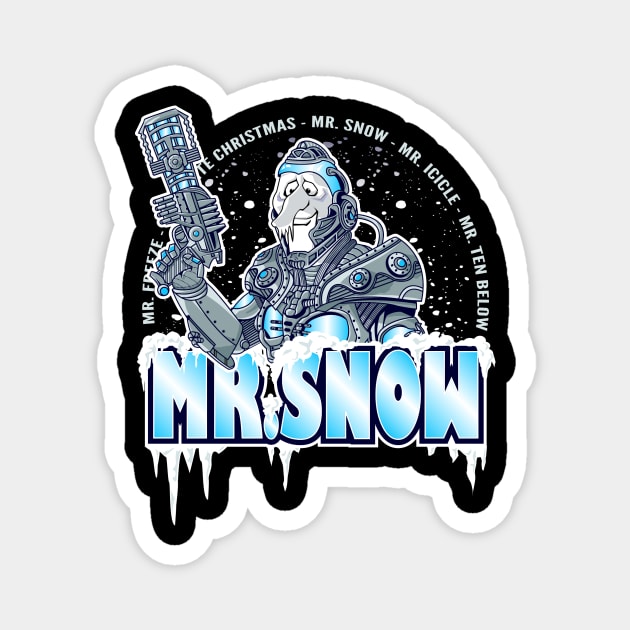 Mr. Freeze Snow Miser Mashup Magnet by stayfrostybro