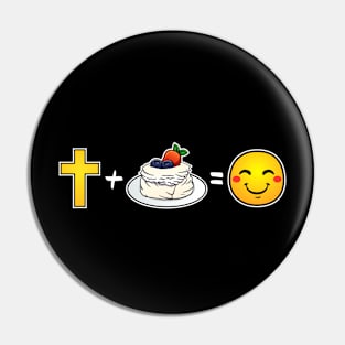 Christ plus Pavlova equals happiness Christian Pin