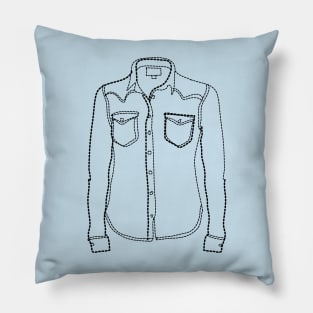 Denim Shirt Pillow