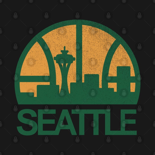 Classic Seattle SuperSonics Skyline by LocalZonly