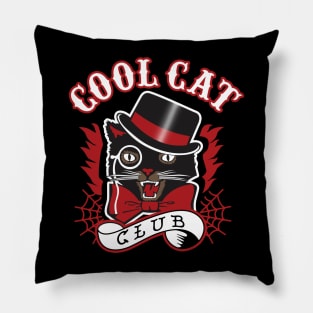 Cool Cat Club Pillow