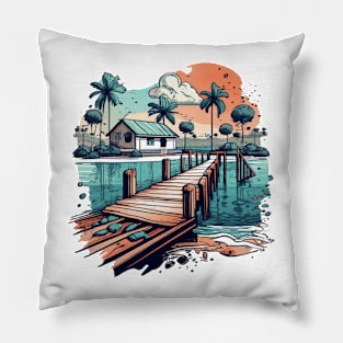 Beach Village Pillow