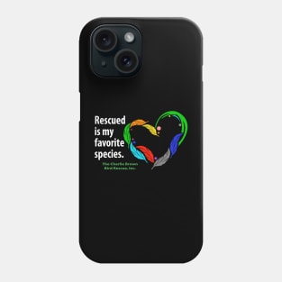 CB feather heart -- white type Phone Case