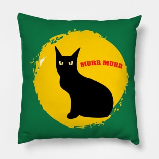 Murr murr funny cat Pillow