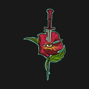 Knife and flower T-Shirt