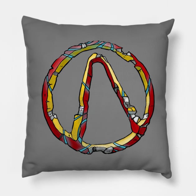 Borderlands Logo fanart Pillow by happycyn