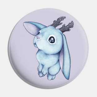 Blue Jackalope Pin