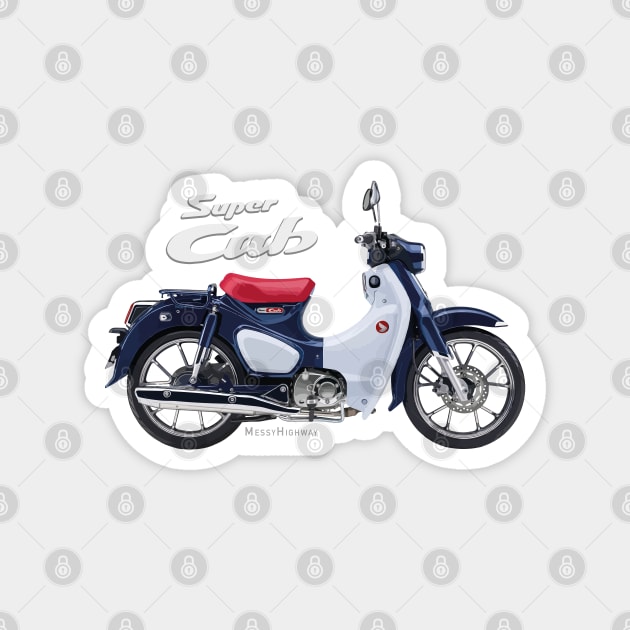 Honda Super Cub C125 19 blue, s Magnet by MessyHighway