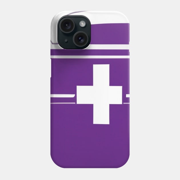 Purple Medical Kit Icon Tee Design No. 795 Phone Case by cornelliusy