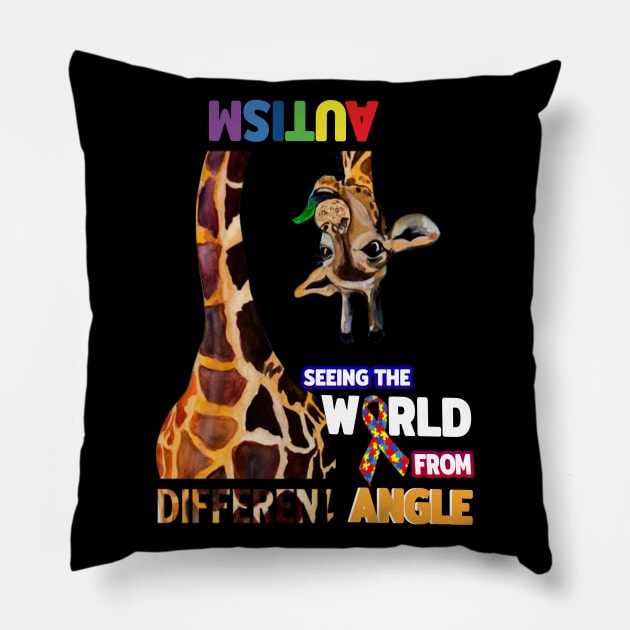 Autism T-ShirtSeeing The World From Different Angle T Pillow by VinitaHilliard
